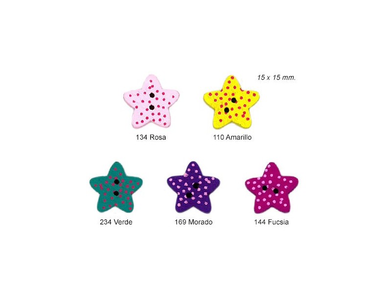 BOTON DECORATIVO BM0085 (Bolsa 25 uds) ESTRELLA