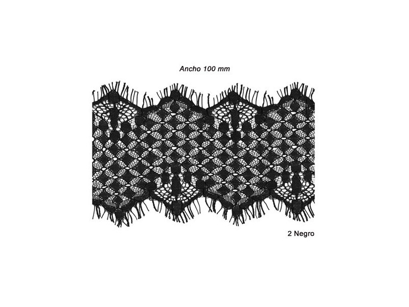 ENCAJE NYLON 725116 (Metros)100mm ENTREDOS