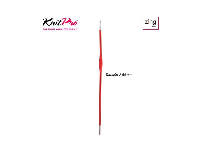 AGUJA GANCHILLO KNIPRO ZING 47463 (Unidad) 2,50cm