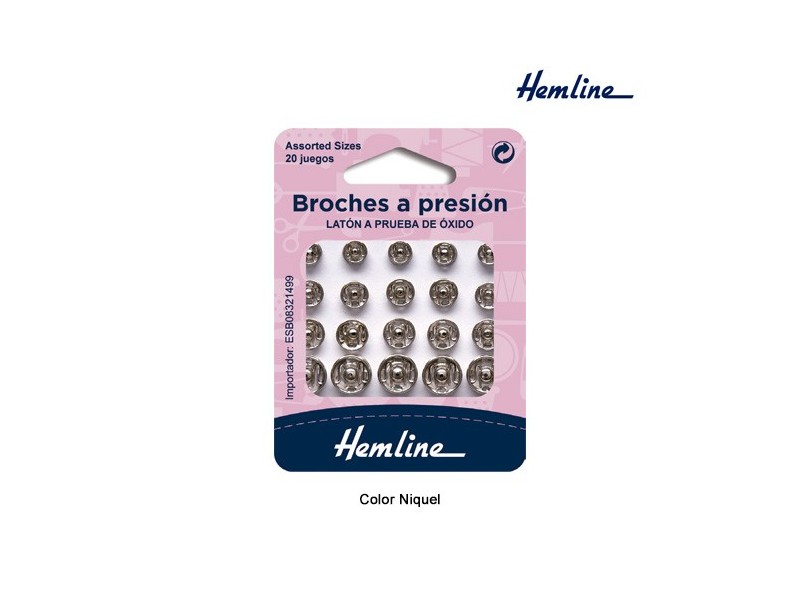 BROCHE PRESION H420.99 (Blister 20 juegos)