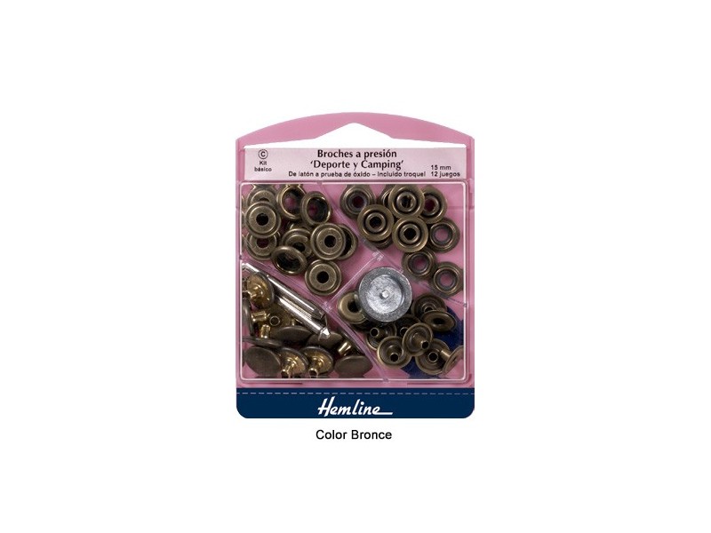 BROCHE PRESION H405S (Blister 12 juegos)