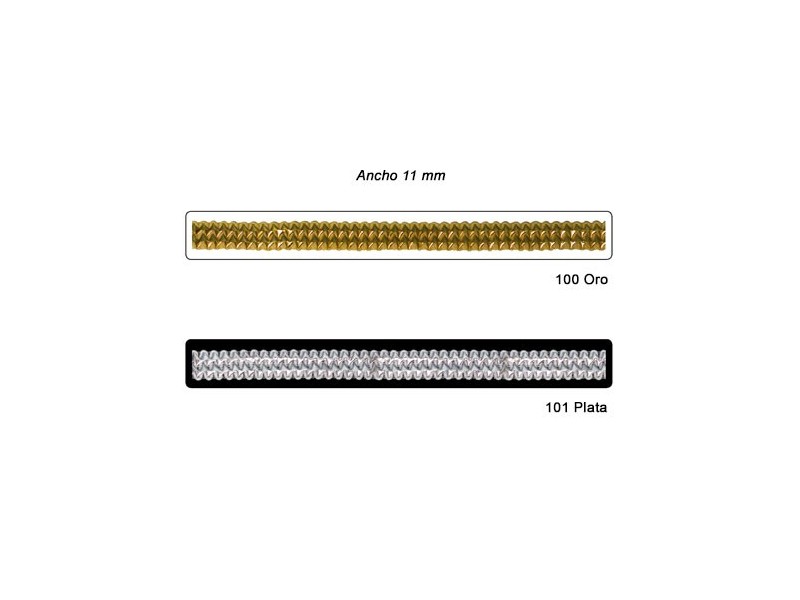 GALON METALIZADO 460119 (Metros) 11mm