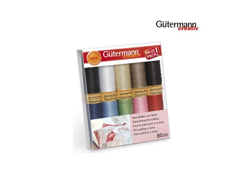 SET 10 BOBINAS 731189-1 QUILTING 80 METROS