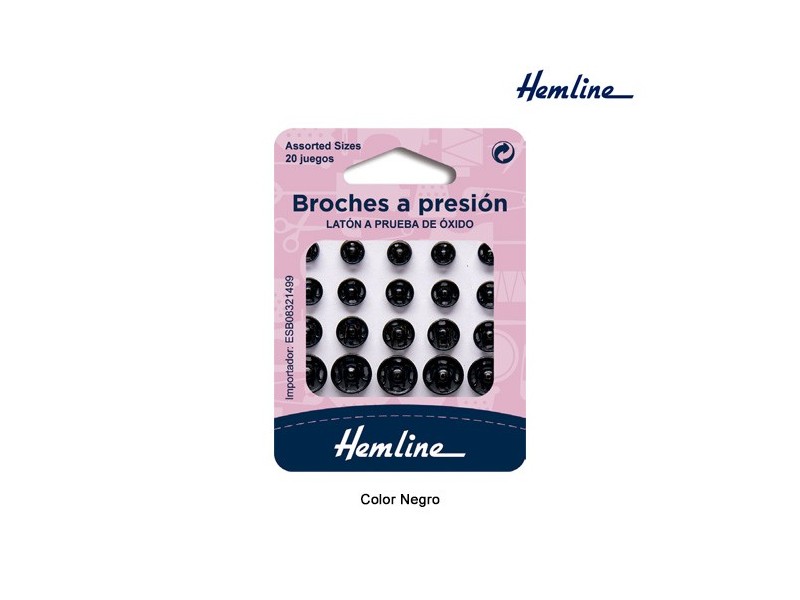 BROCHE PRESION H421.99 (Blister 20 juegos)