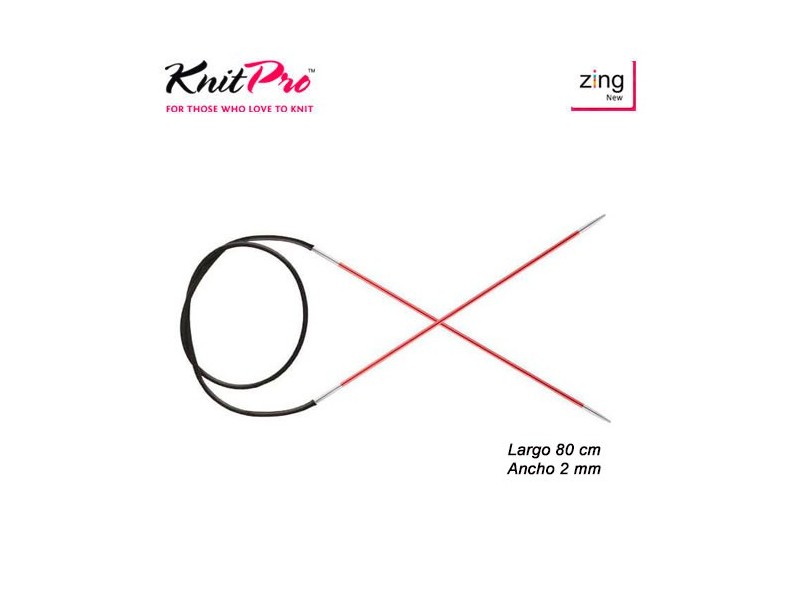 AGUJA CIRCULAR KNITPRO 47121 80cm 2mm (Par)