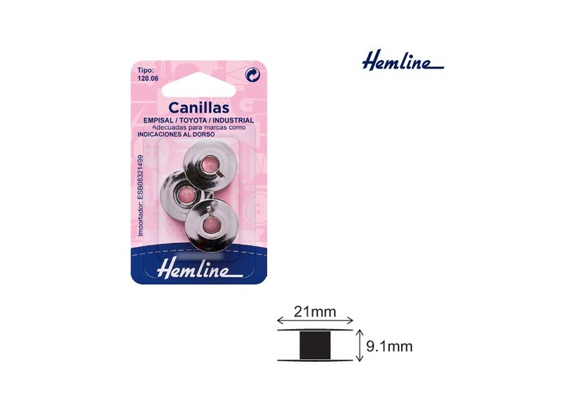 CANILLAS METAL H120.06 (Blister 3 uds) INDUSTRIAL