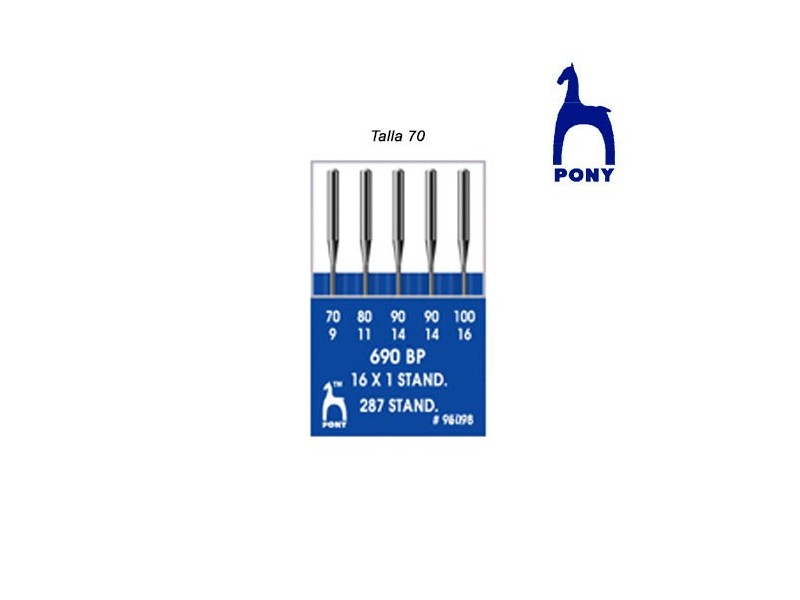 AGUJA MAQUINA-690 96064 Tª 70 (Blister 5 agujas)