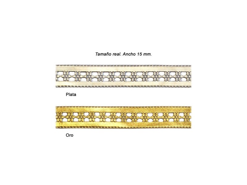 GALON METALIZADO FT/1456 (Metros) 15mm