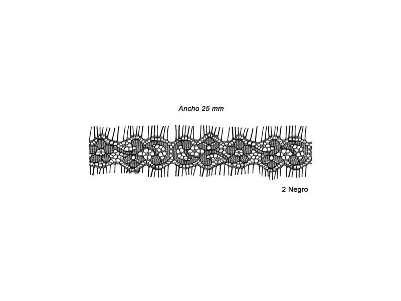 ENCAJE NYLON 725115 (Metros) 25mm