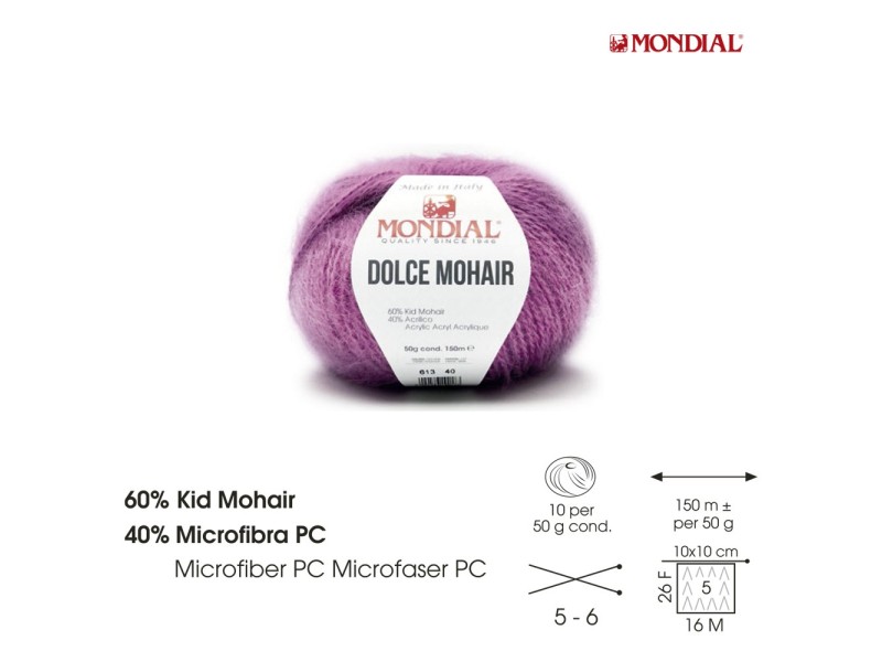 OVILLO LANA 50gr DOLCE MOHAIR