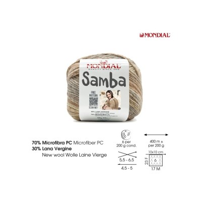 OVILLO LANA 200gr SAMBA