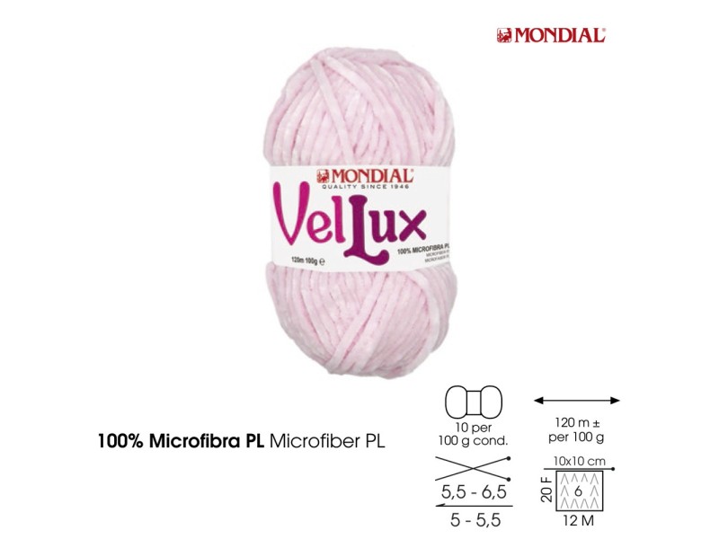 OVILLO LANA 100gr VELLUX