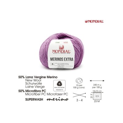 OVILLO LANA 100gr MERINO EXTRA