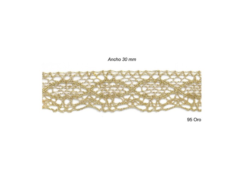 ENCAJE METALIZADO 9917 (Metros) 30mm