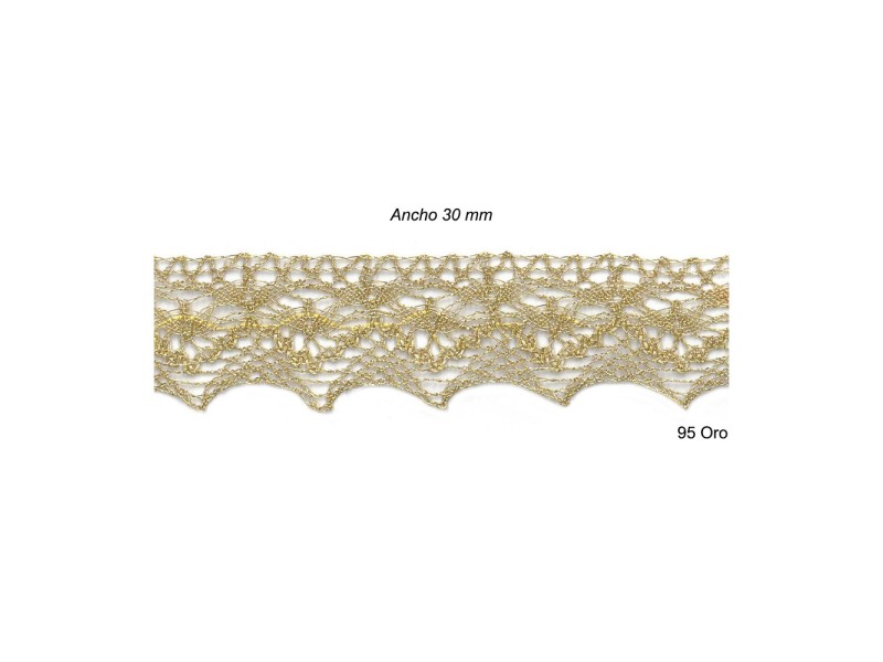 ENCAJE METALIZADO 9918 (Metros) 30mm