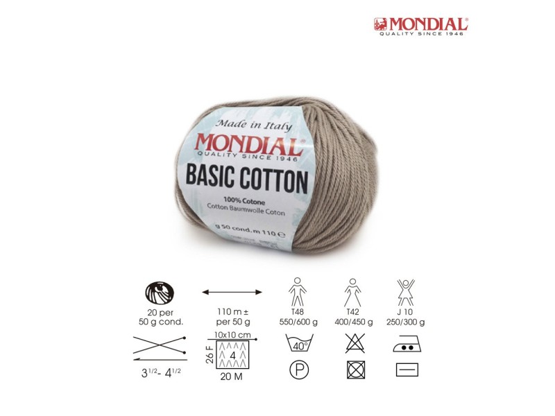 OVILLO HILO 50 GR BASIC COTTON