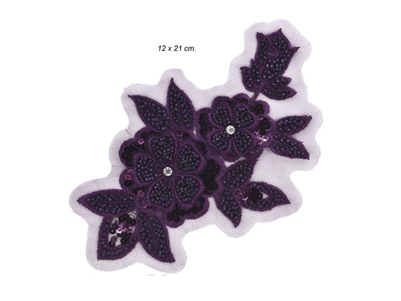 APLICACION FLOR BORDADA 139801 (Unidad)