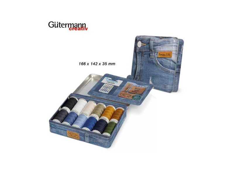799782 LATA 12 UNID.DENIM BOX 100m AGUJAS+ETIQUET