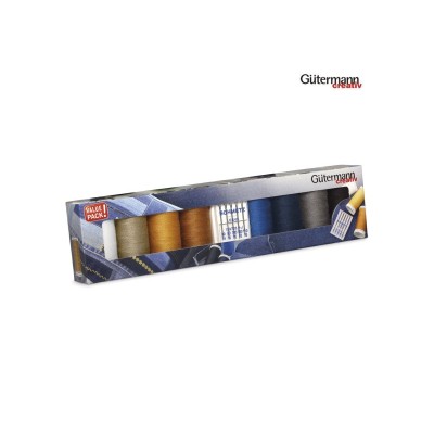 734564 KIT 8 HILOS DENIM+5...