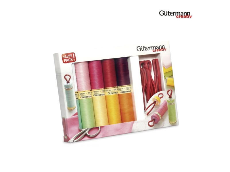 734565 KIT COSTURA 10 100M+CLIPS BOBINAS