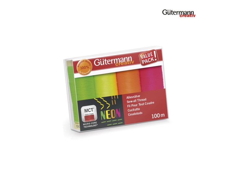 734463-1 SET 4 HILO COSER 100 M NEON