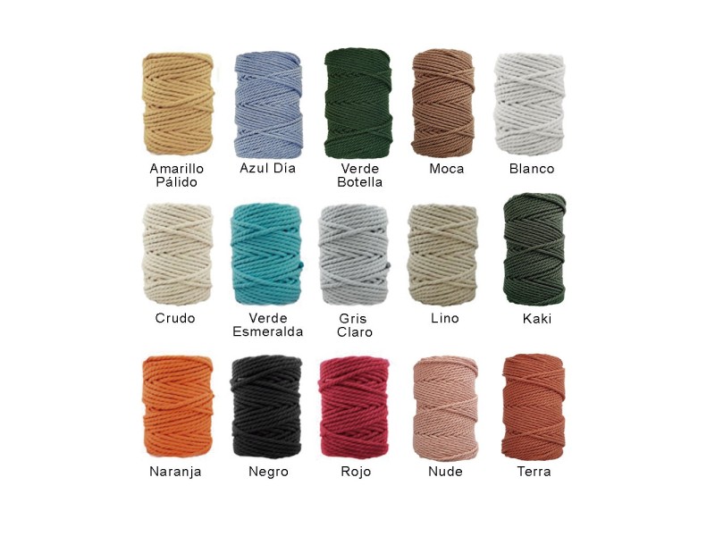 CORDON ALGODON MACRAME 3mm (Pzas 50 Metros) 380GR